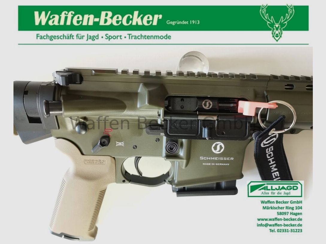 Schmeisser (Waffen Schumacher) Schmeisser AR15 M5FL Kal. .223Rem. 16,75" FDE/OD-groen