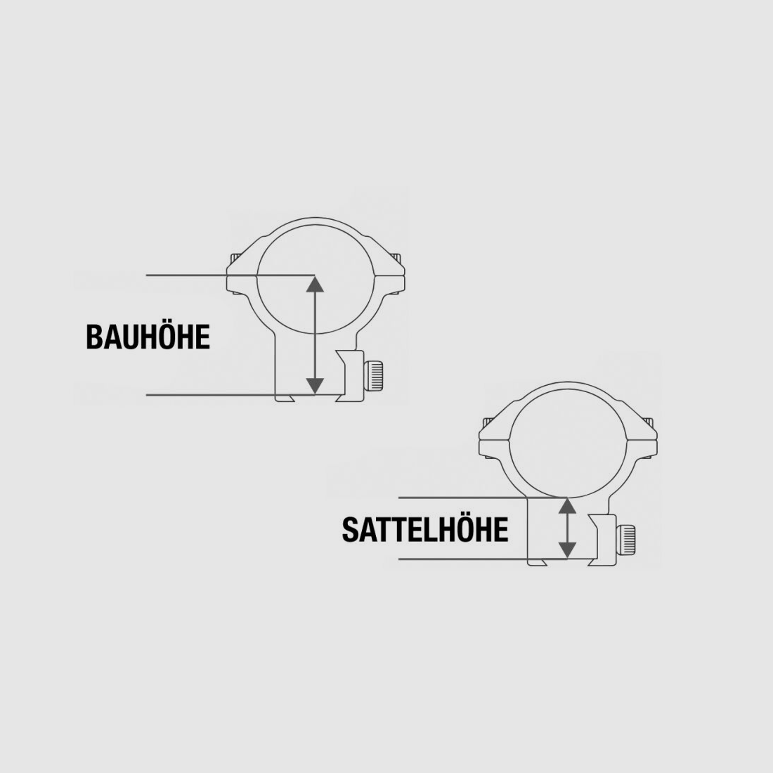 Element Optics XT anelli di montaggio guida prismatico | 30mm | medio