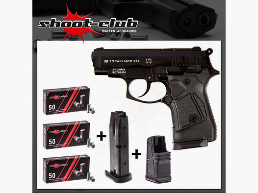 Zoraki 914 blank pistool geblauwde