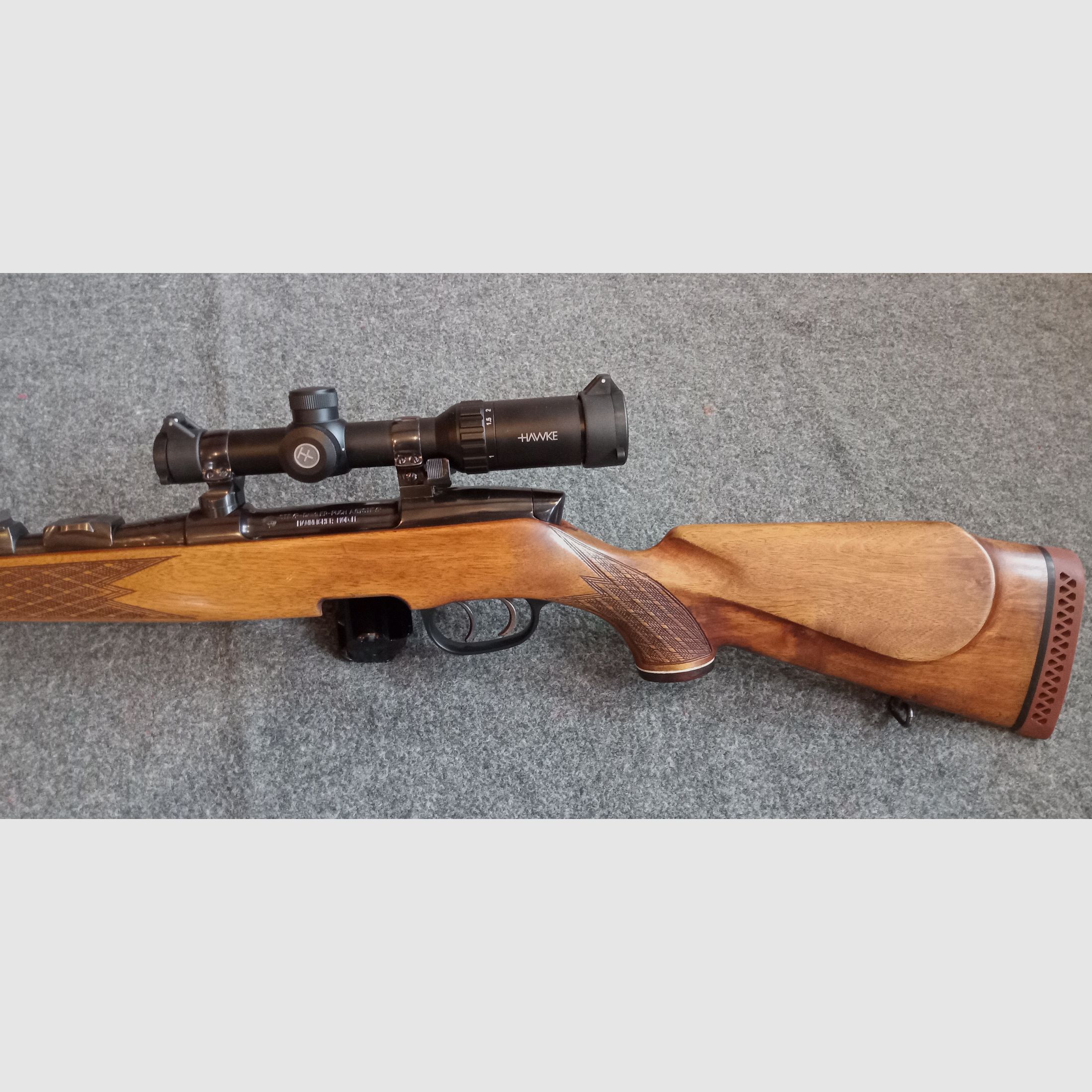 Steyr Mannlicher Model M 7x64 with 1-4X24 CIRCLE DOT reticle