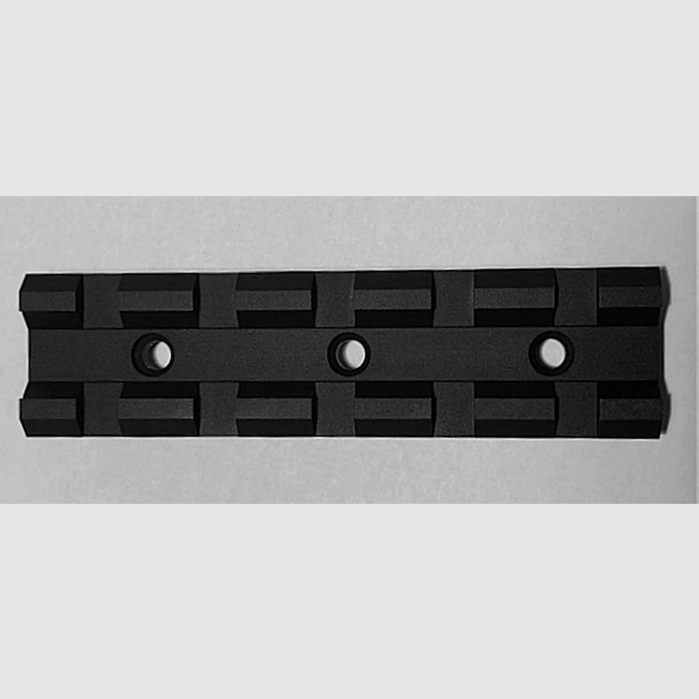 CLUB 30 base/guida per attacchi per revolver S&W e altri, guida Weaver – alluminio, nera, immagine 2 di 3