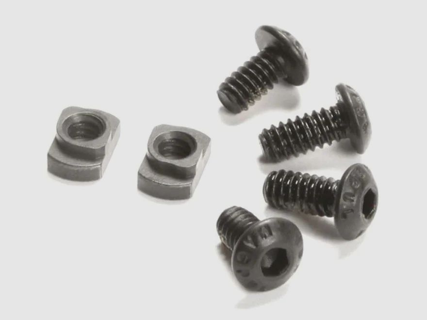 Set di sostituzione T-Nut Magpul M-Lok / Set di viti di ricambio nere