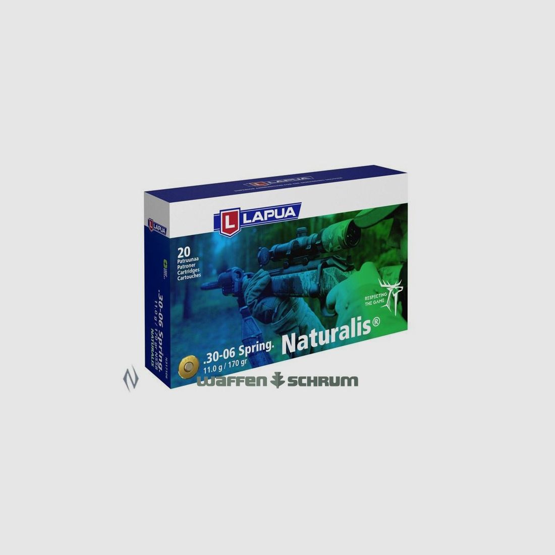 Lapua .30-06Spring Naturalis 11,0g - 169gr.