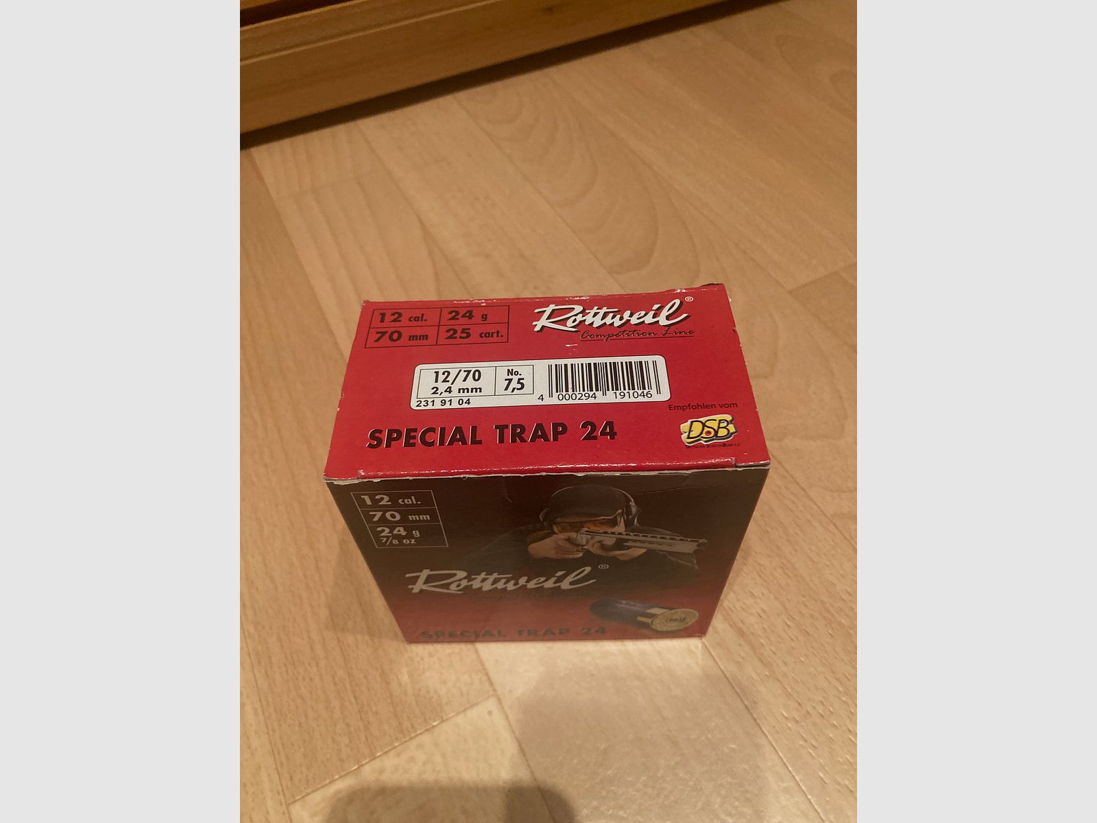 Rottweil 12/70 Special Trap 24, nr. 7,5, 2,4mm