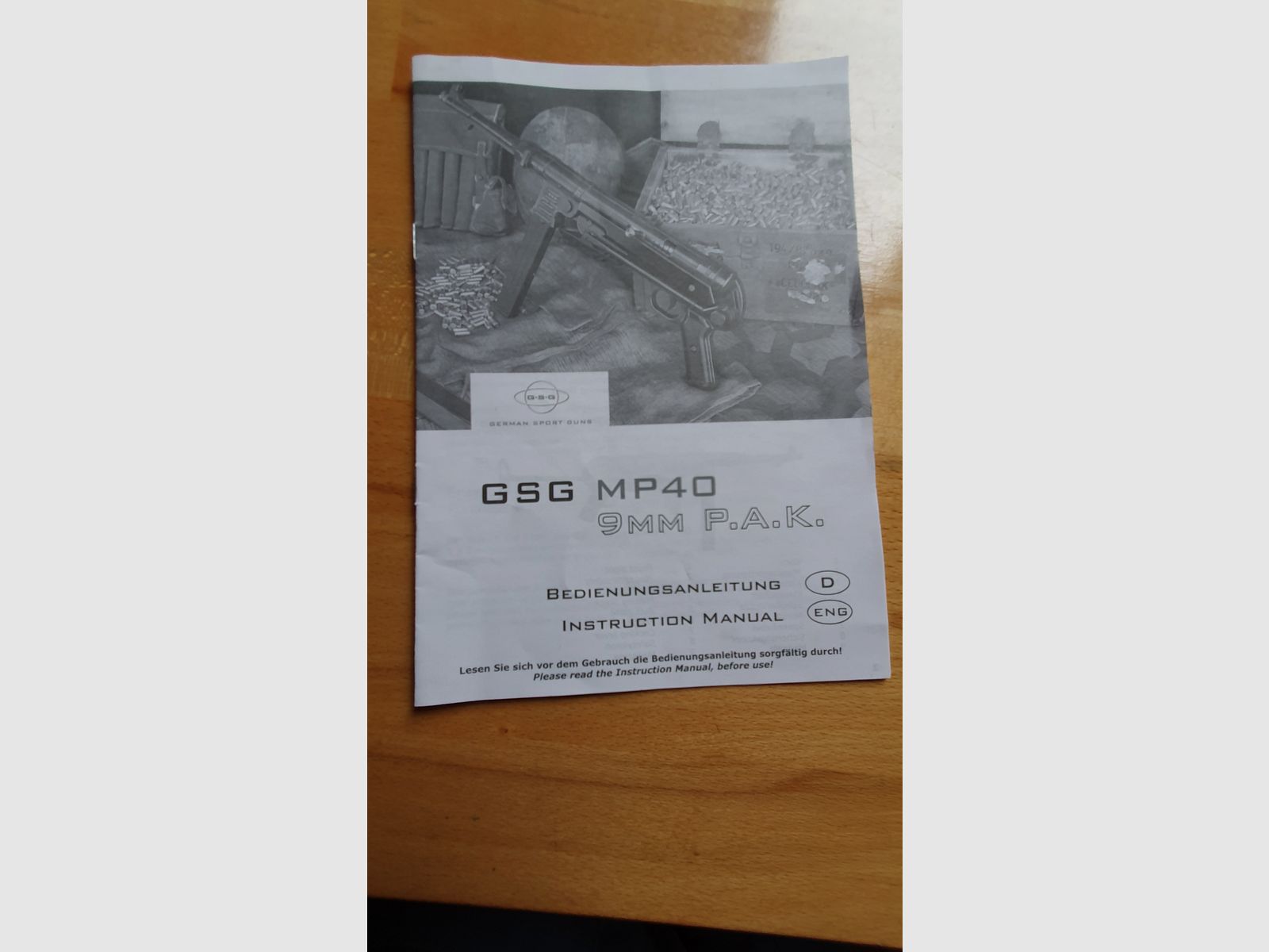 GSG MP 40 pistolet maszynowy PAK M40 9mm hukowy