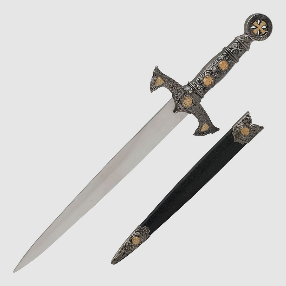 Pugnale templare con fodero