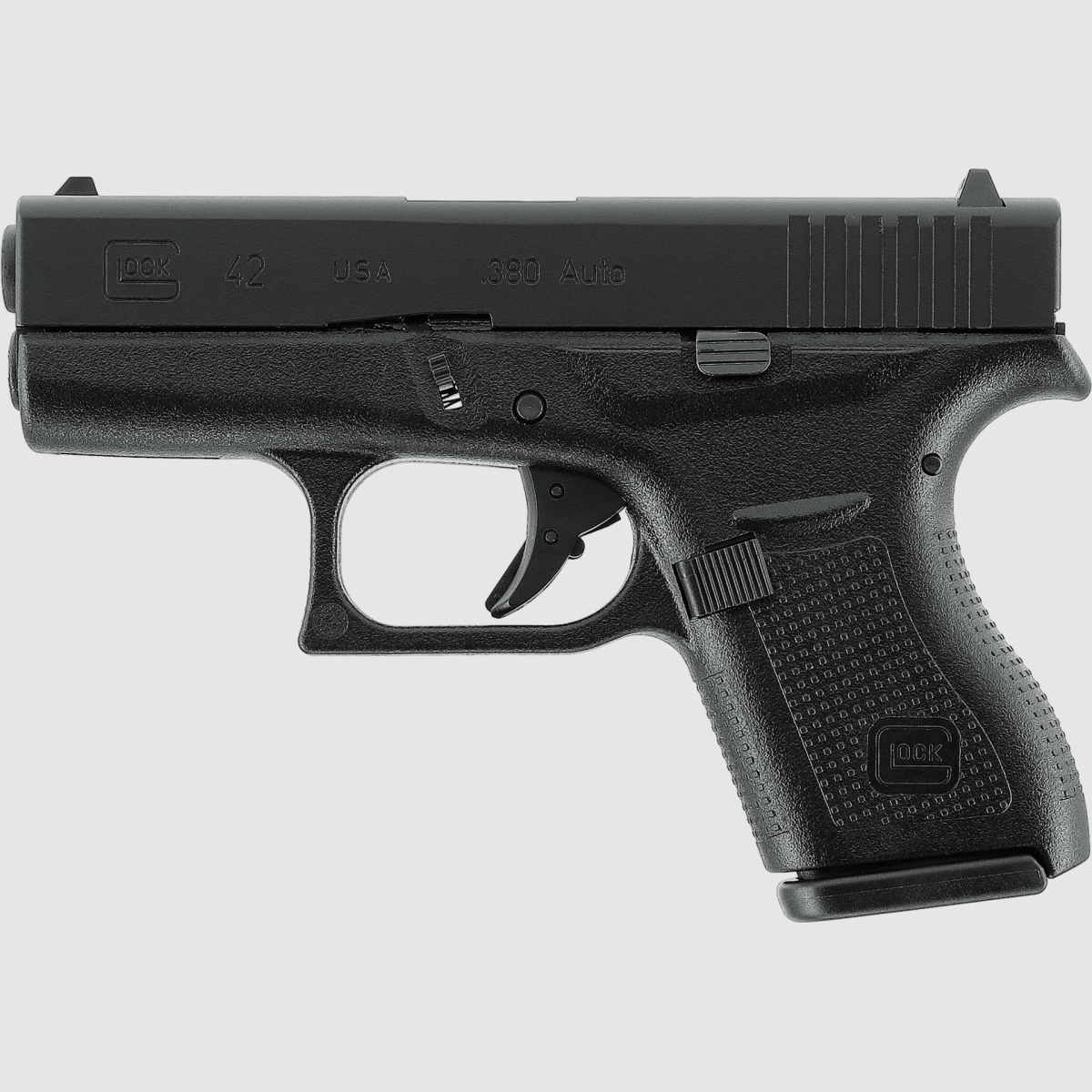 Glock 42 z metalowym zamkiem GBB czarny - VfC, zdjęcie 1 z 5
