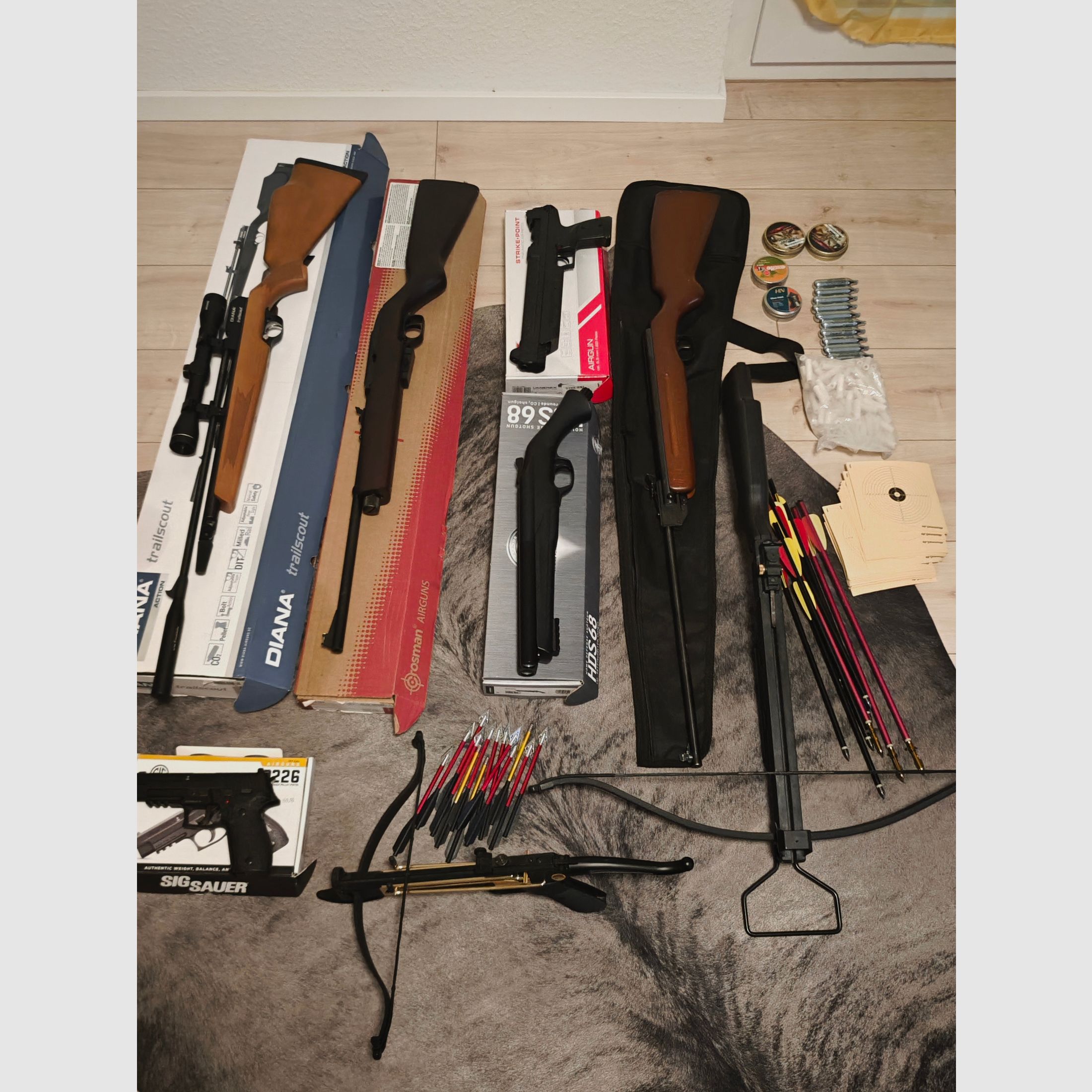 Luftdruck und Armbrust 