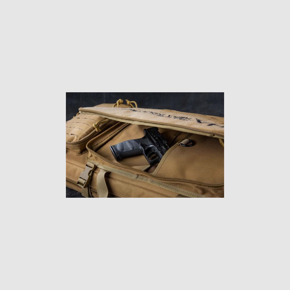HERA-Arms Futteral f. Langwaffe TACTICAL RIFLE BAG schwarz 106cm/42' mit Außentaschen