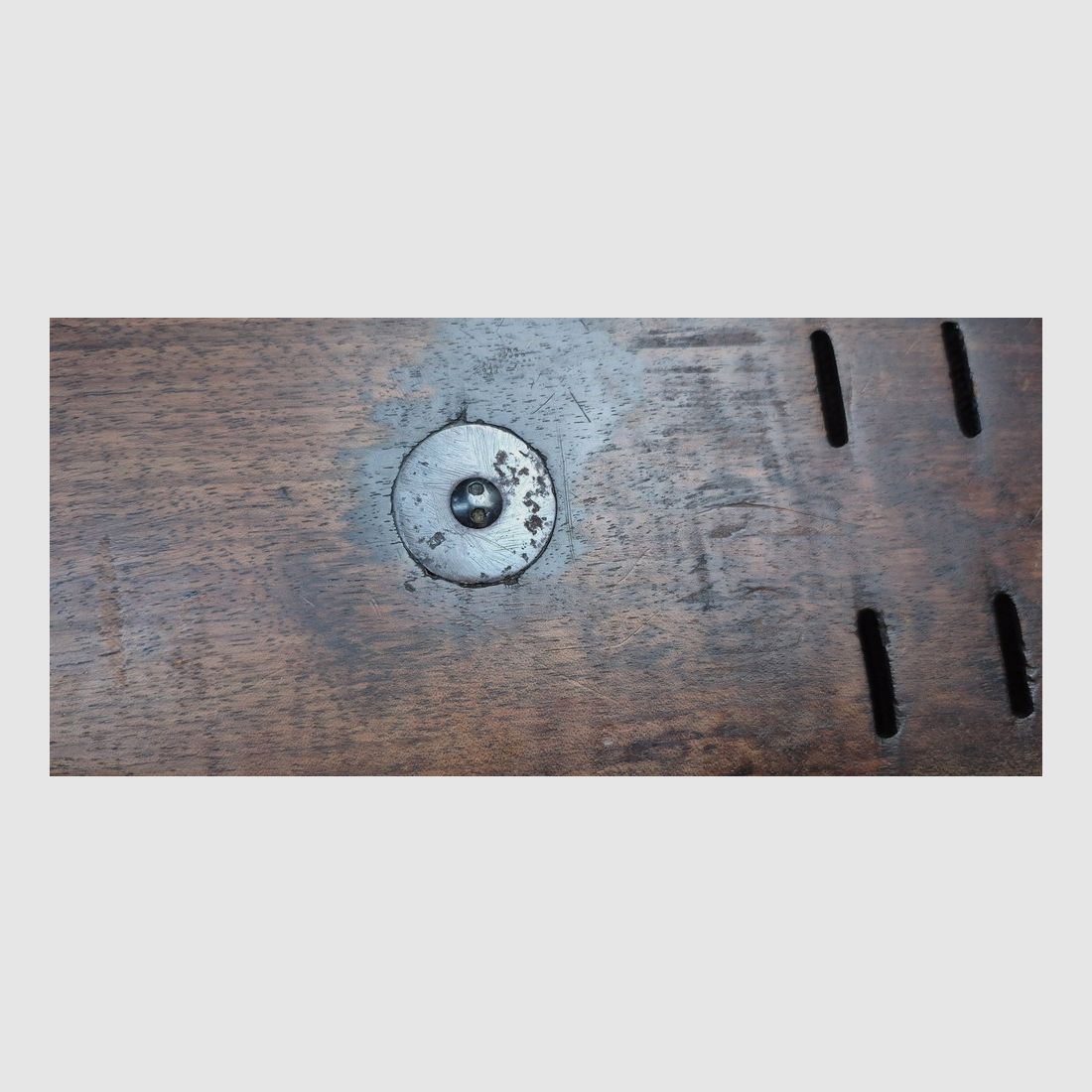 Rarissime crosse amovible pour pistolet Luger P04 de Marine allemande – Période fin de la Première Guerre Mondiale par DMW – Disque d&rsquo;unité muet – Poinçon Marine Impériale – BE+ /TBE, image 5 sur 16