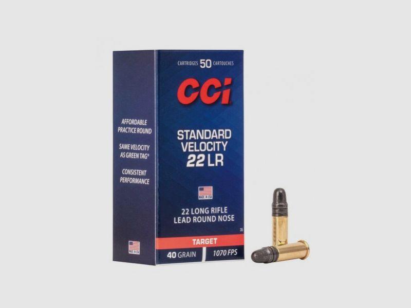 CCI .22 lr Standard Velocity 40 grs Target boite de 50 cartouches, Bild 1 von 2