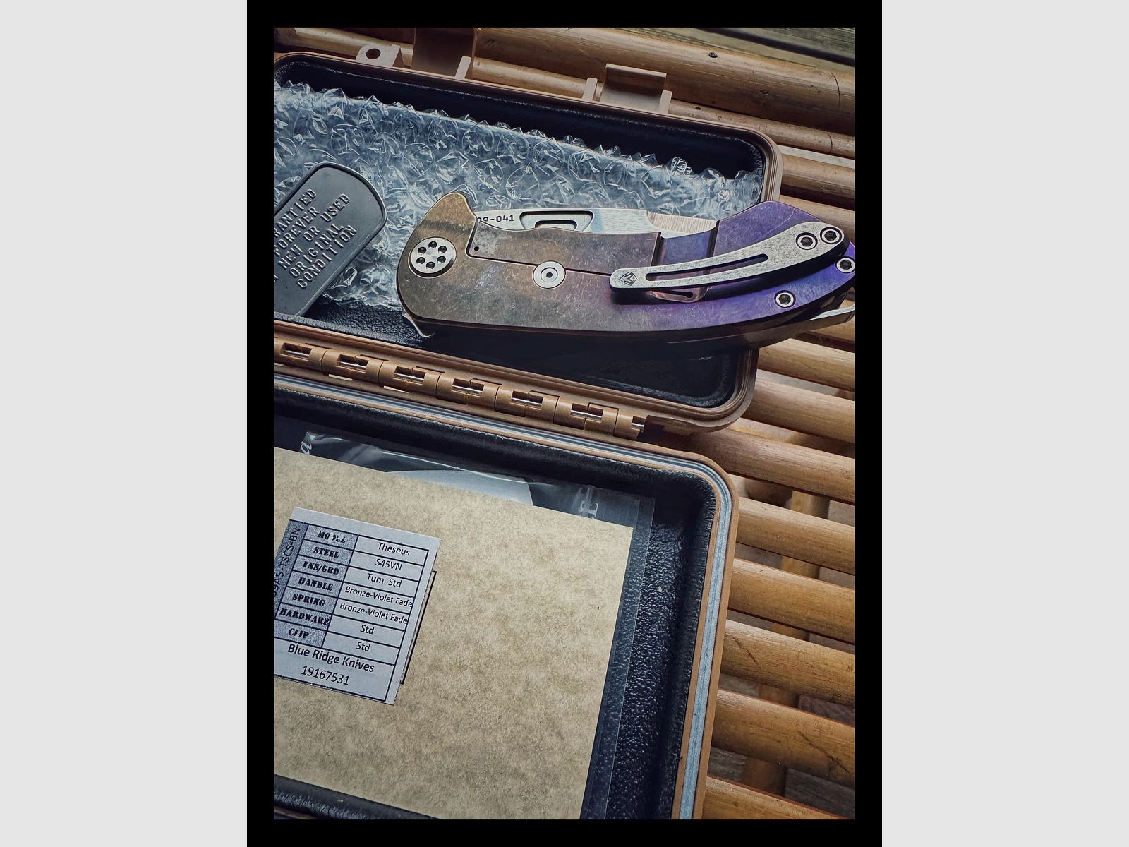 Medford Theseus nagelneu aus 10/2025 mit Rechnung Titan / S45VN Klinge Fullset
