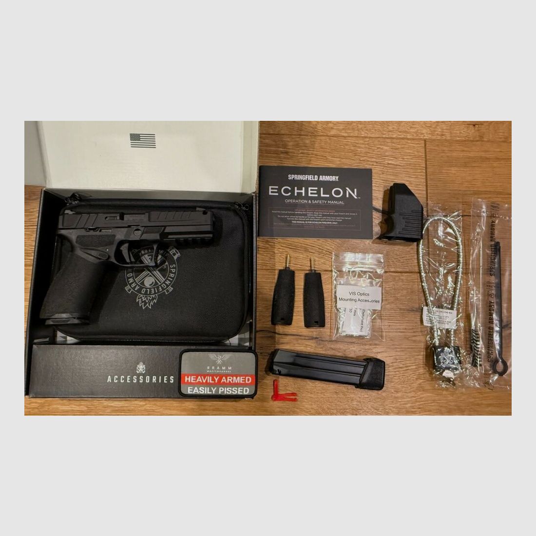 Springfield Armory HS Echelon Black 4.5" Comp Tac U-Dot