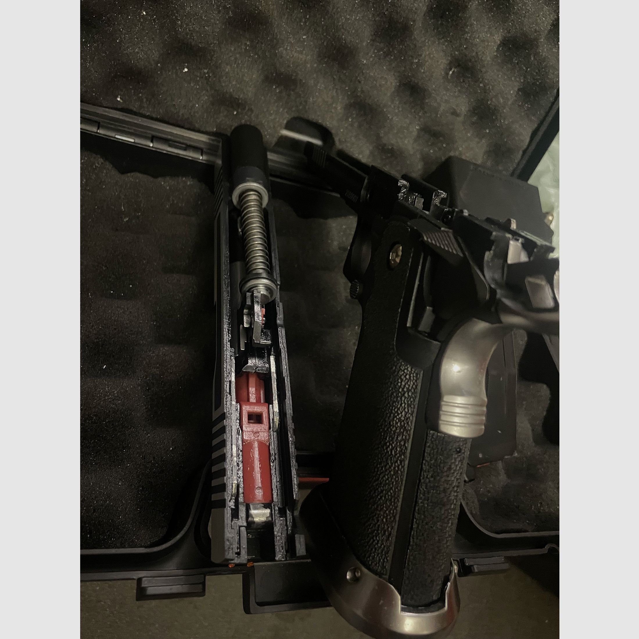 AW Custom Airsoft Pistole Hicapa 6mm BB + HPA Adapter Creeper Concepts