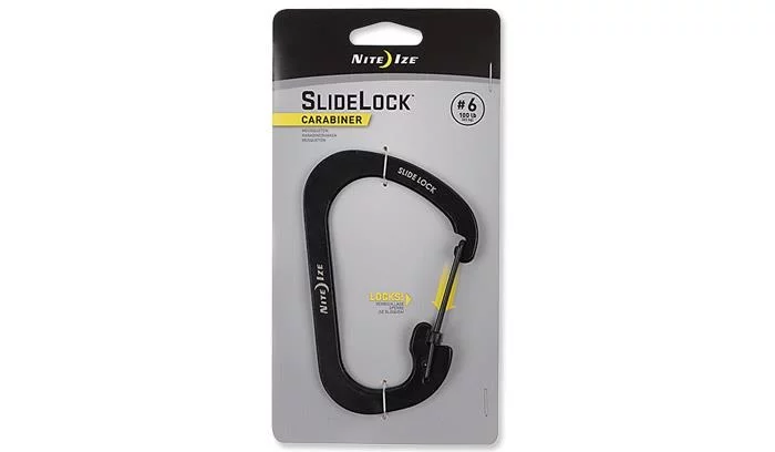 Nite Ize SlideLock Carabiner #6 Carabiner - Black - CSL6-01-R6