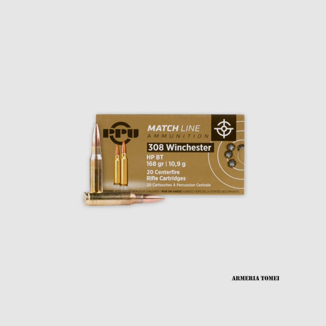 PPU PARTIZAN – 308 WINCHESTER MATCH LINE HP BT 168gr | 10,9g