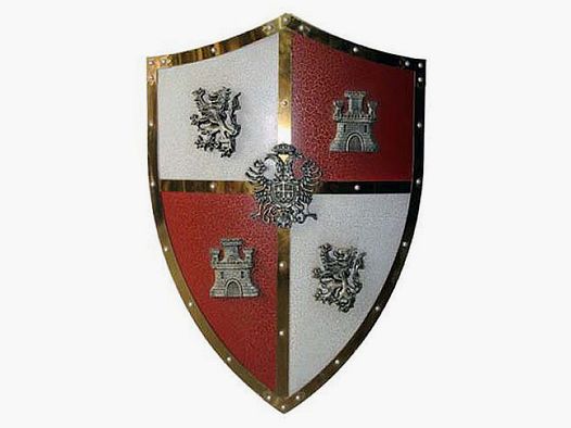 Escudo de caballero de metal