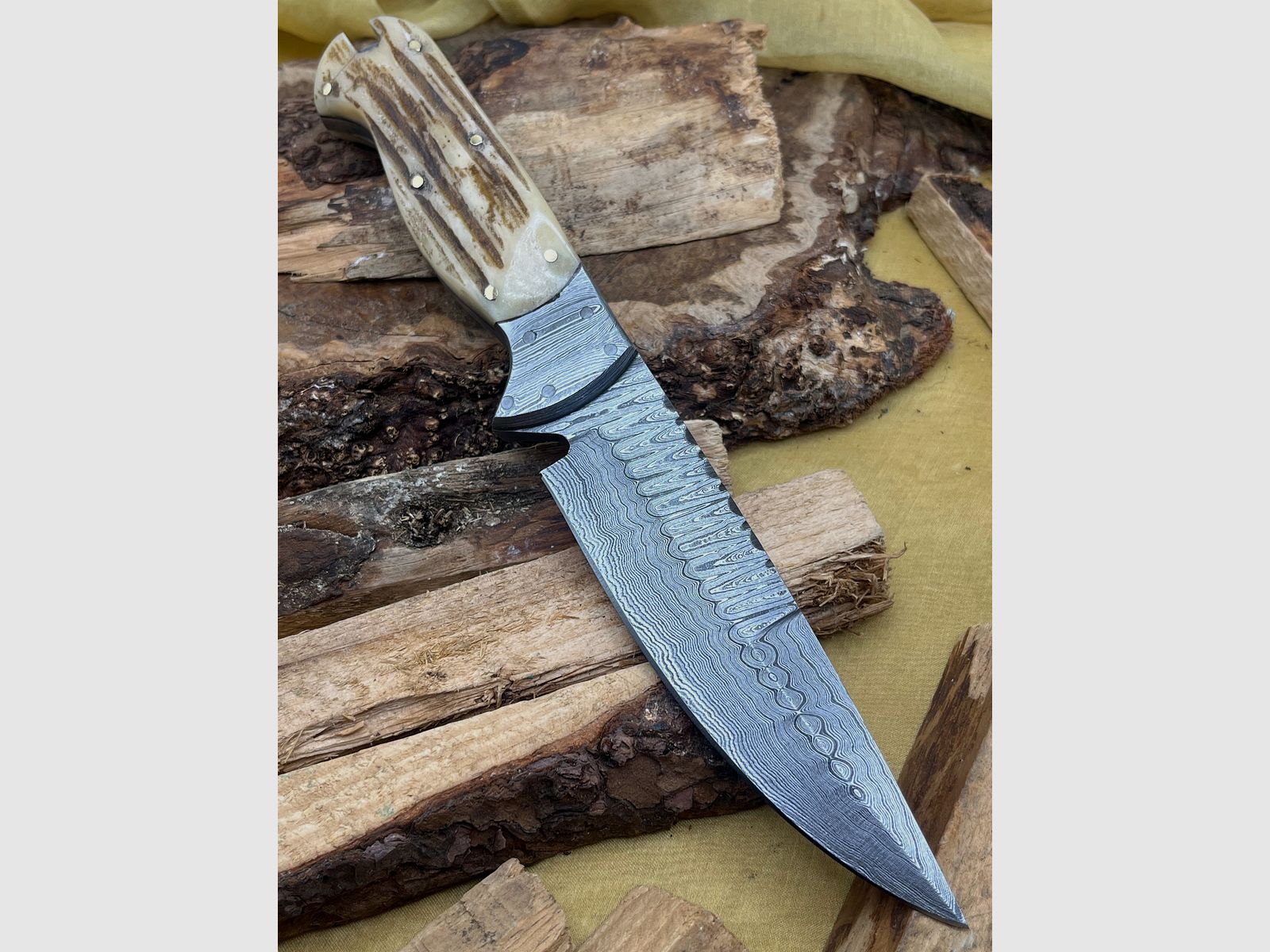 Jagdmesser Damaststahl 