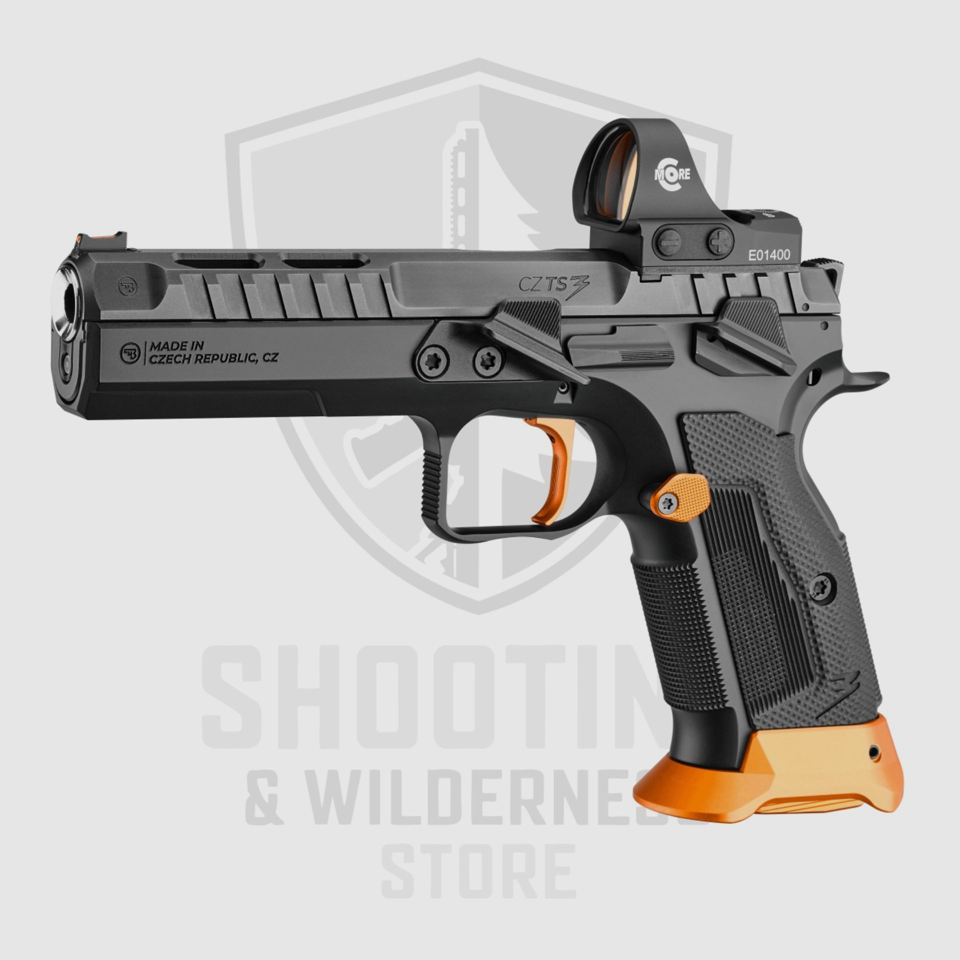 Pistola CZ TS 3 Orange, 20 colpi, immagine 3 di 4
