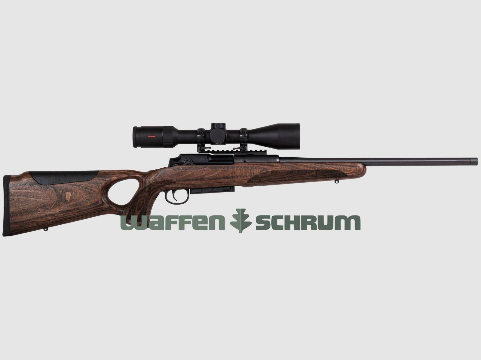 Mauser M25 Max Komplettangebot Links / Mauser 25 Max Set inkl. Zielfernrohr mit abnehmbarer Montage, optional Schalldämpfer