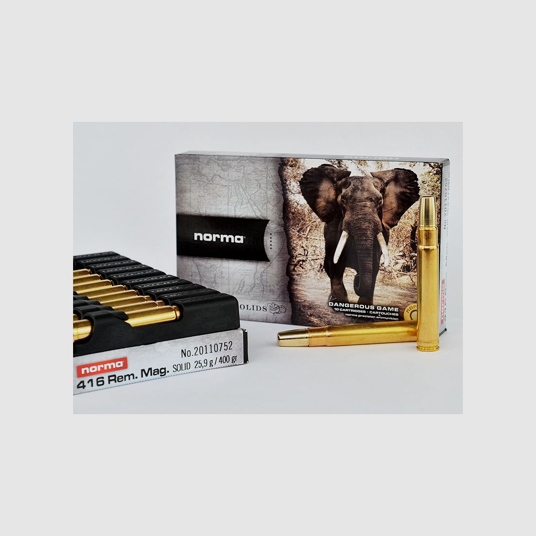 NORMA AFRICAN PH .416 Remington Magnum, SOLID 400 grs 1 Pack (10 shots at €12.60*)