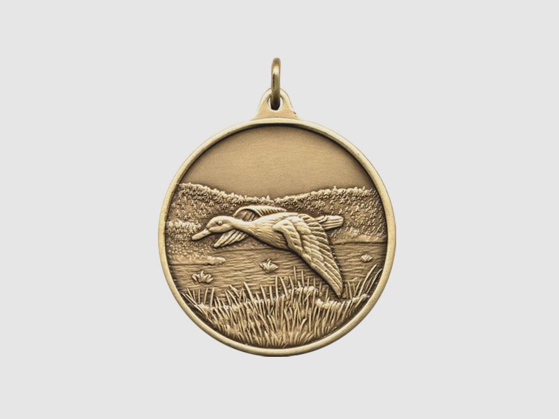 Jagdmedaille Ente 40mm Bronze