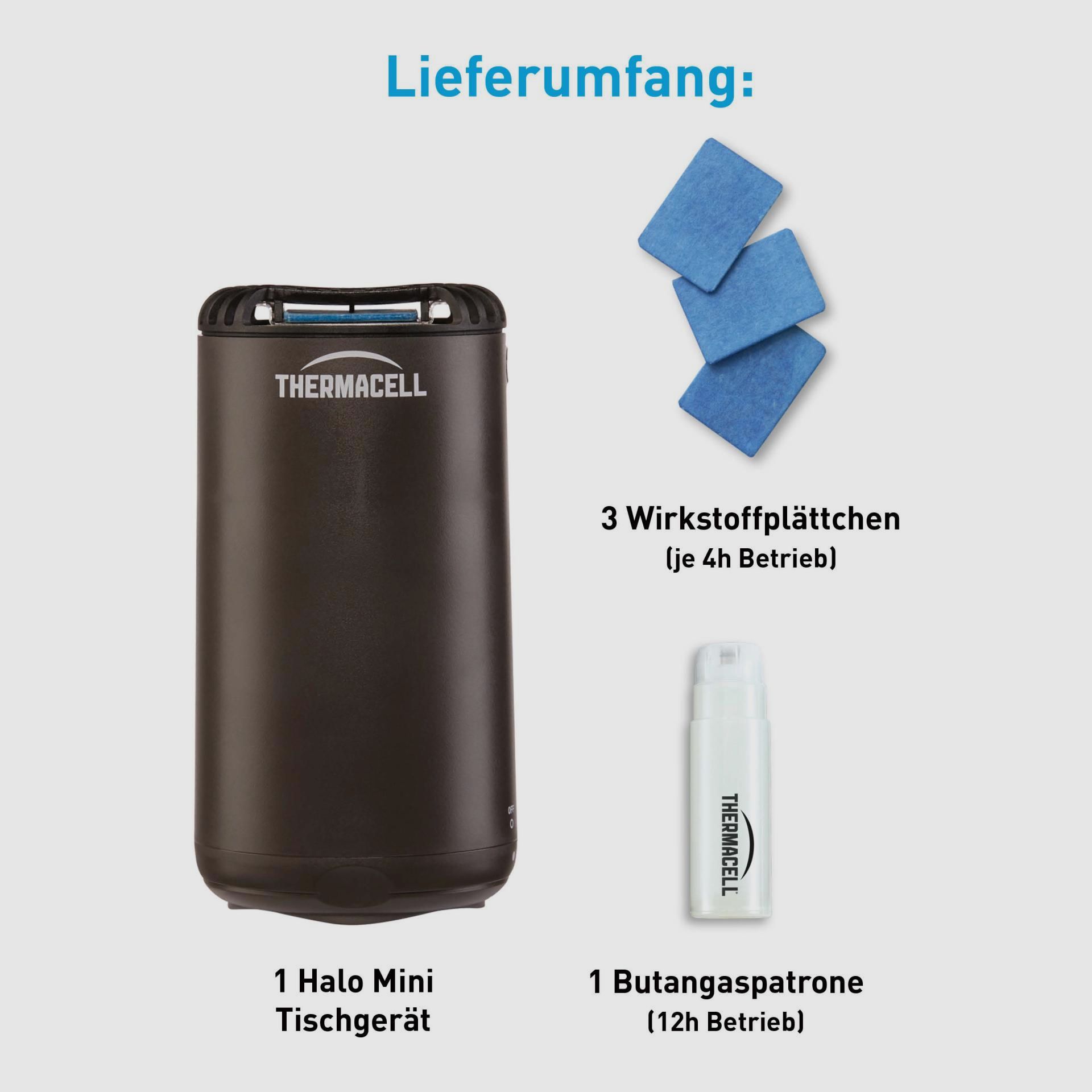 THERMACELL 920219 Mückenabwehrgerät Tischgerät HALO Mini Farbe Zitrus gelb