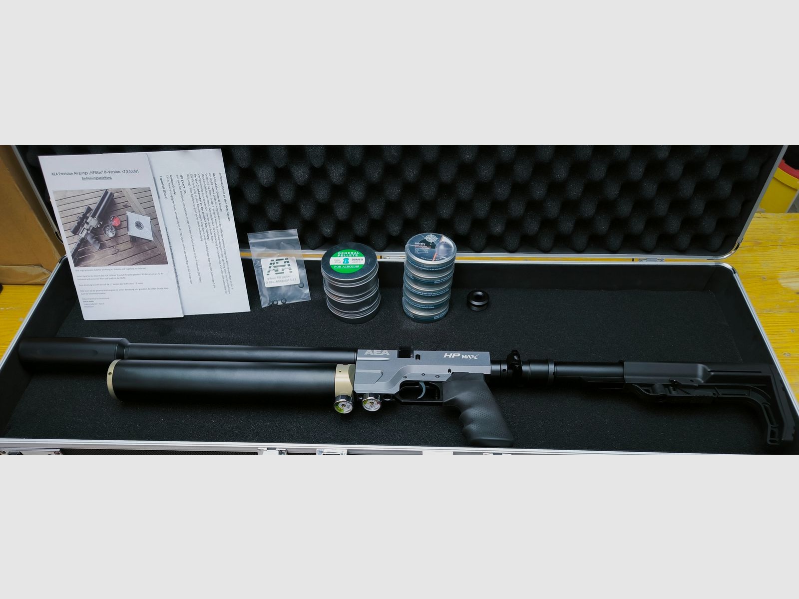 AEA Airgun HPMAX F-Serie 1000959 mit Zubehör, Bild 1 von 4