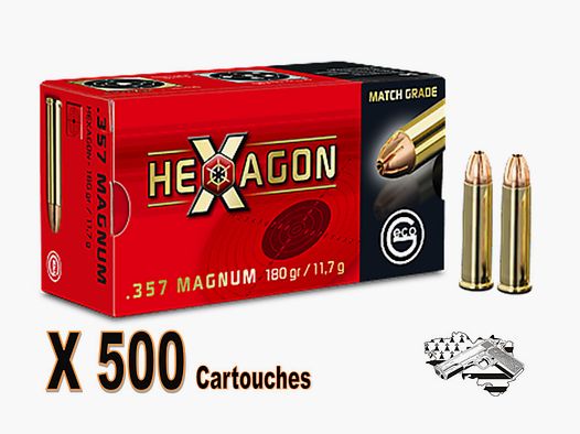 GECO cal.357 Magnum HEXAGON 180 grs per 500