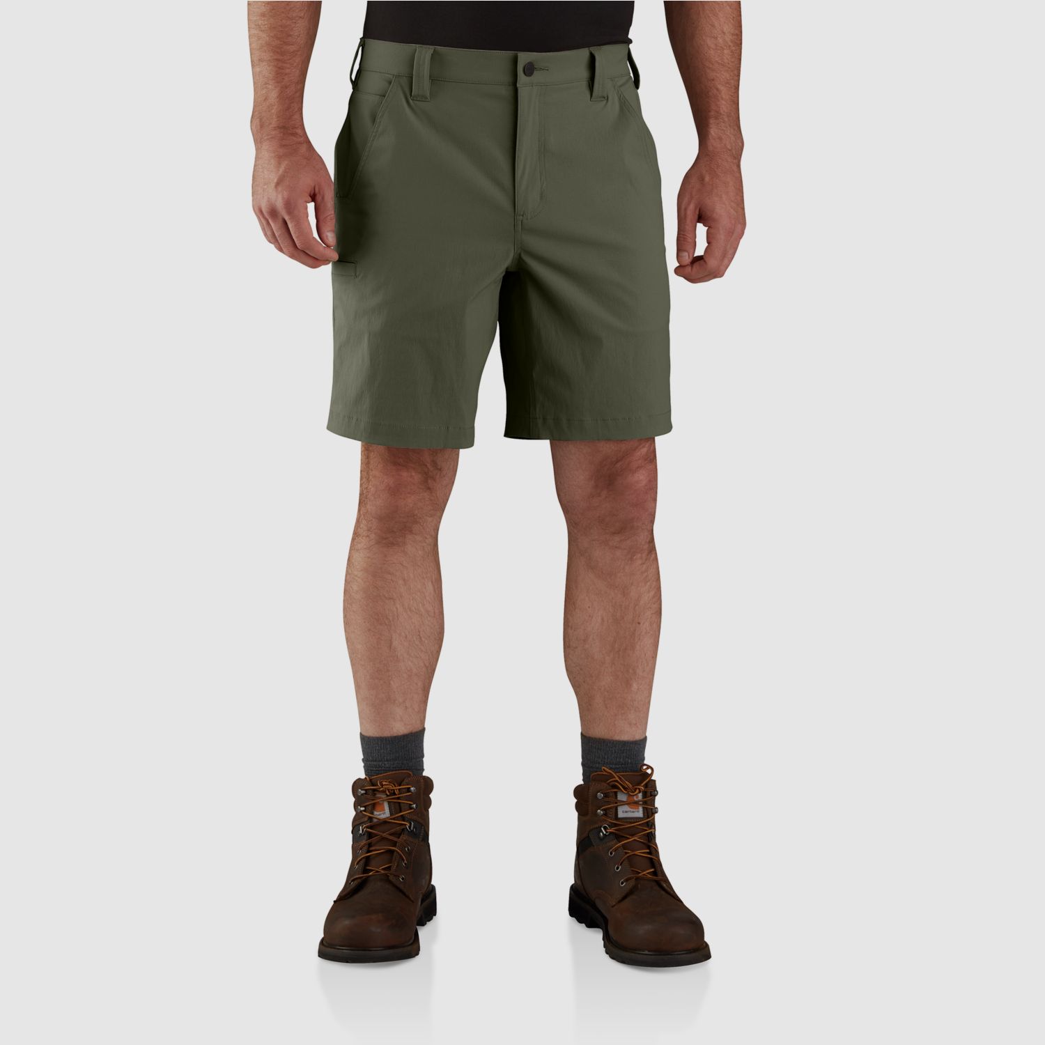 Carhartt Ripstop Pantaloni Corti Leggeri da Lavoro, Uomo, Basil, W36