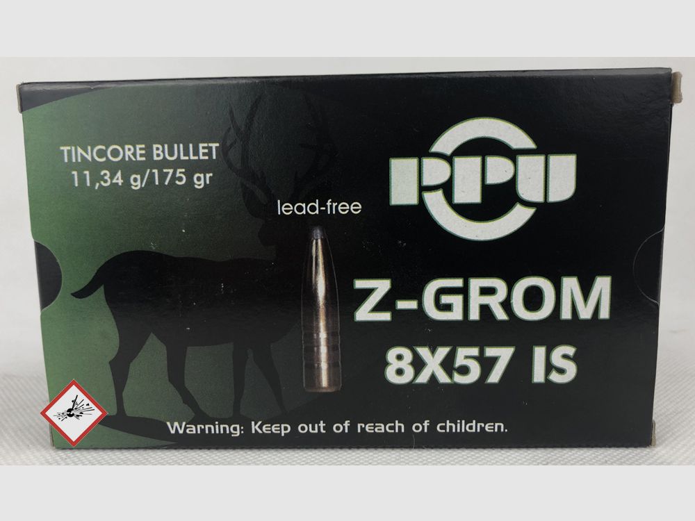 PPU Büchsenpatrone 8x57 IS Z-GROM 175grs
