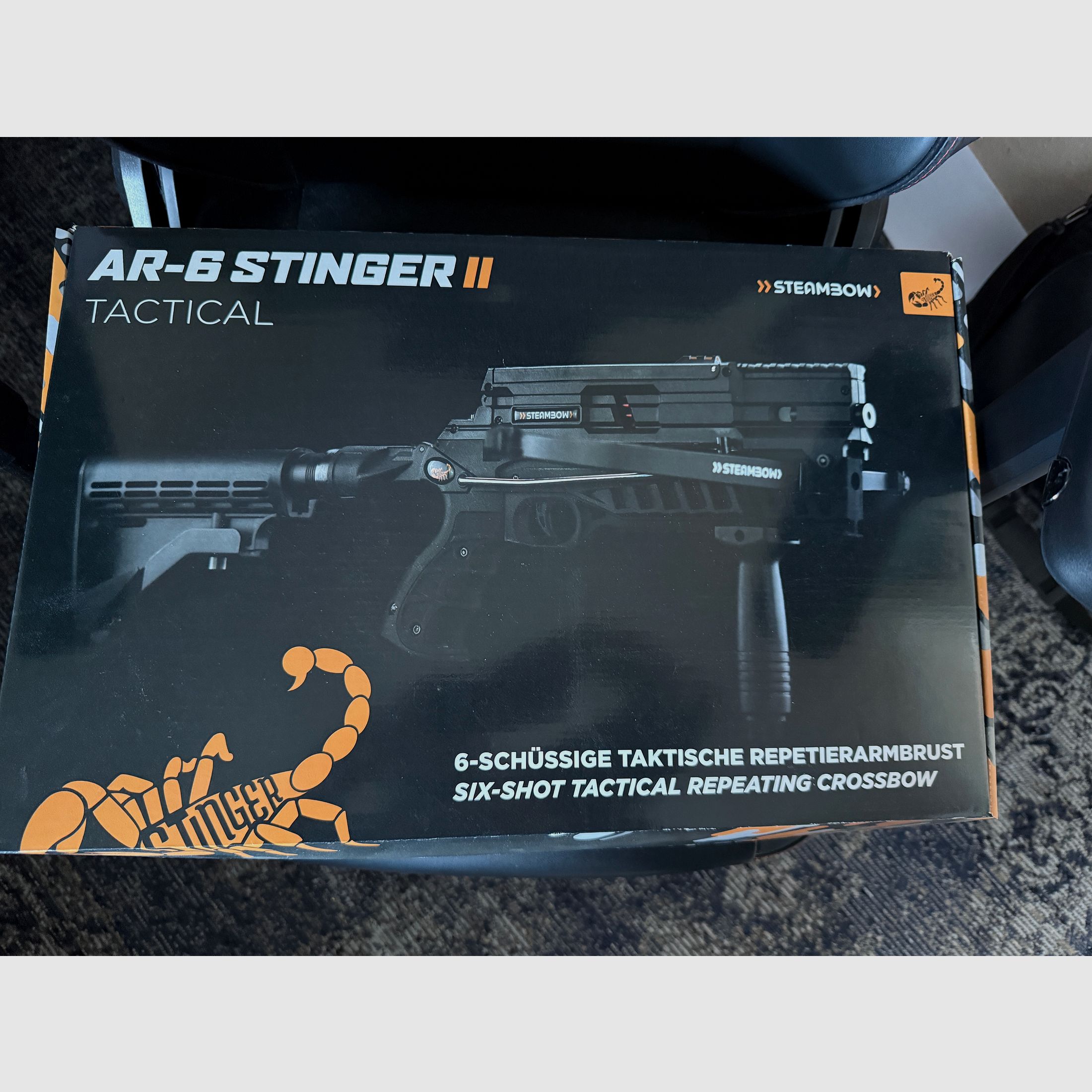 Steambow Stinger II Tactical (55 lbs) con caricatore rapido V2 e ulteriori accessori *TOP*