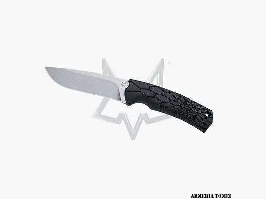 COLTELLO – FOX VOX CORE FIXED KNIFE BECUT STEEL SW BLADE, BLACK NYLON HANDLE-NYLON SHEATH