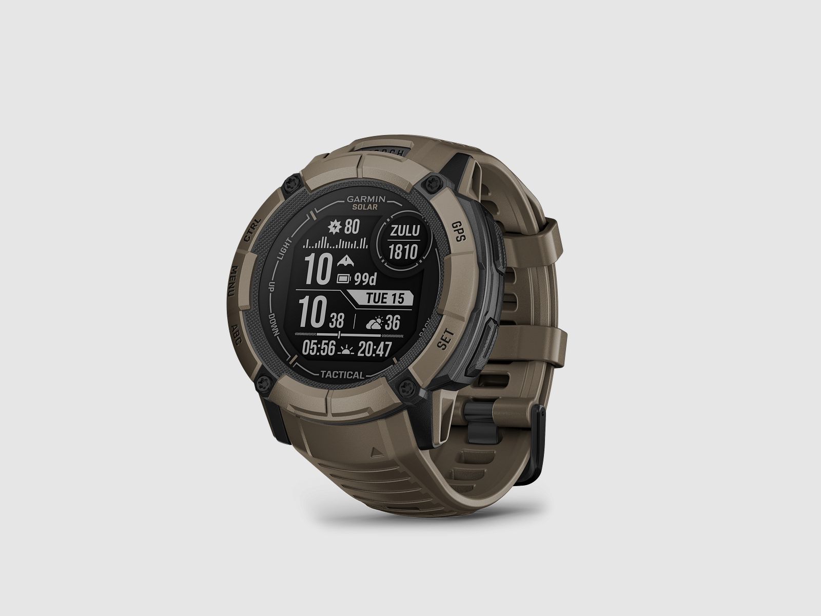 Garmin Instinct® 2X Solar - Tactical Edition, Olivgruen