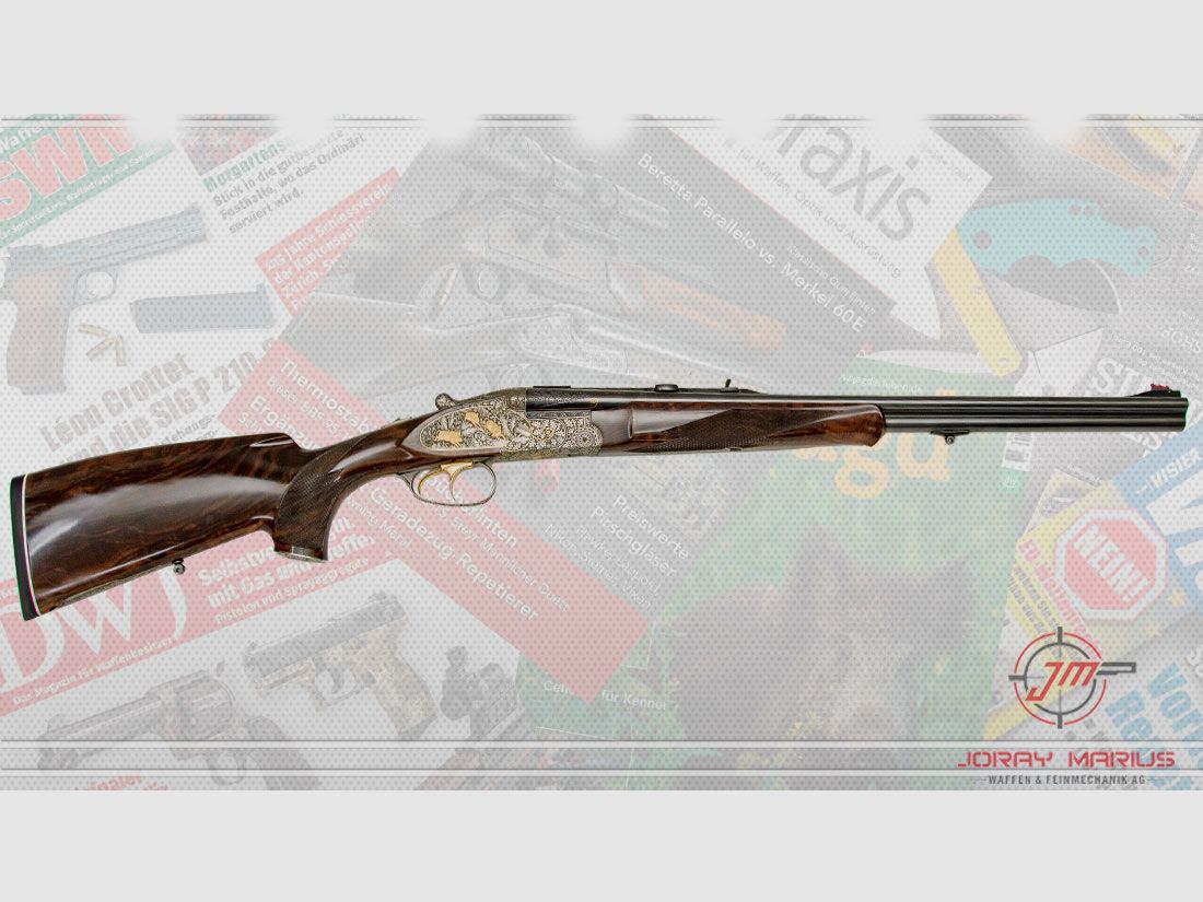 Merkel Exqusive Doppelbüchsdrilling 9.3x74R / 20/76, Bild 1 von 5