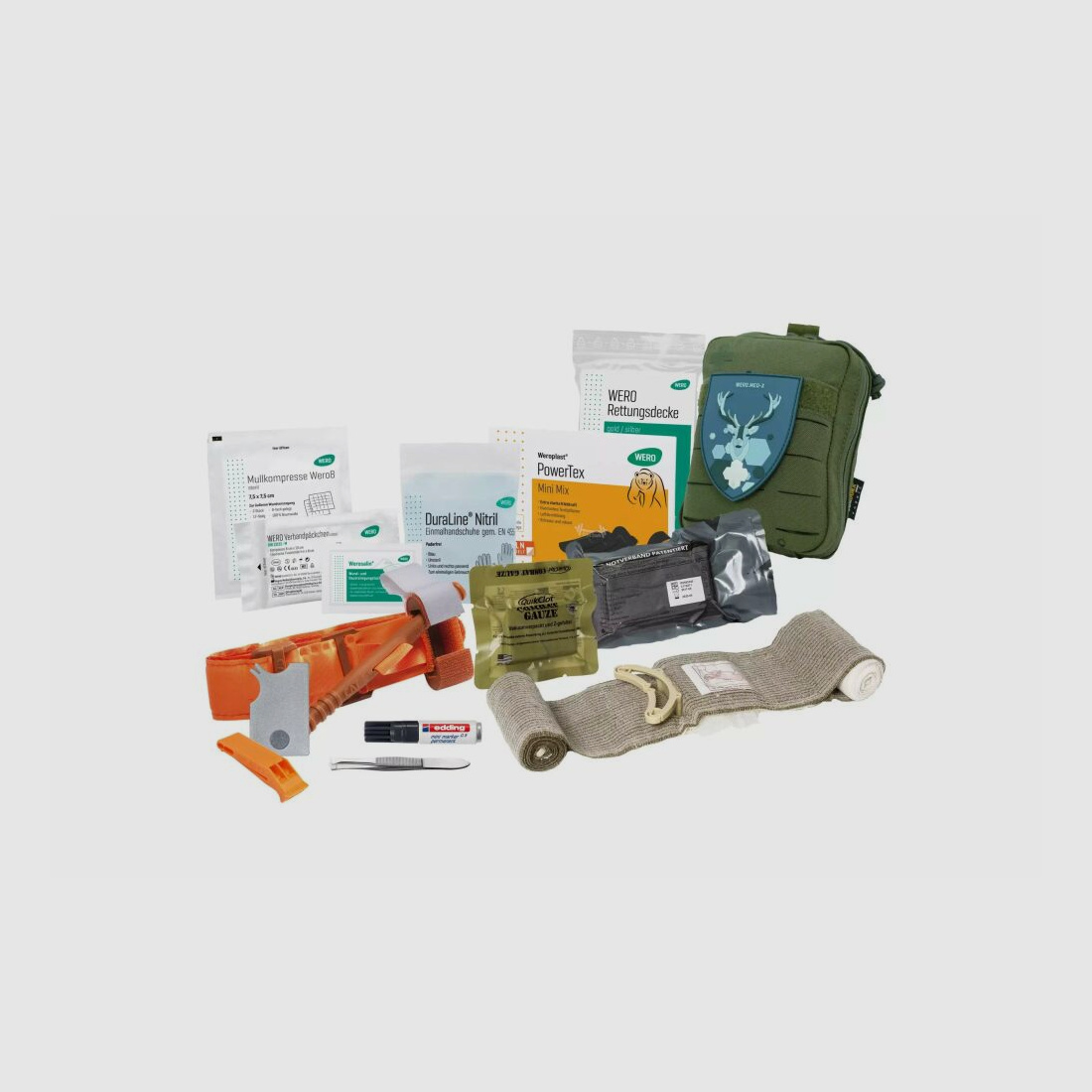 WERO MED-X Hunter Medic Pack Equipo de emergencia avanzado para cazadores