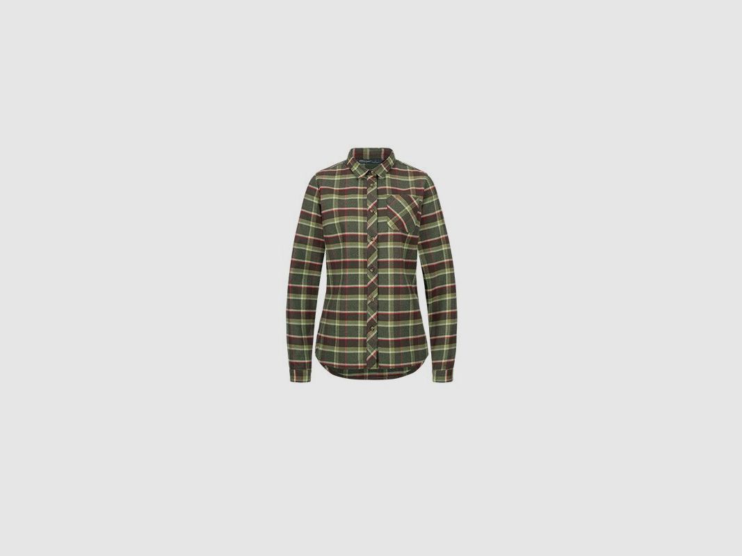 Blaser women's blouse Charlotte olive/red checked