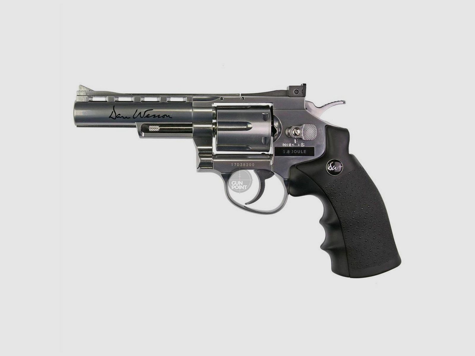 Softair - Revolver - DAN WESSON 4" CO2 NBB silver - from 18, over 0.5 Joule