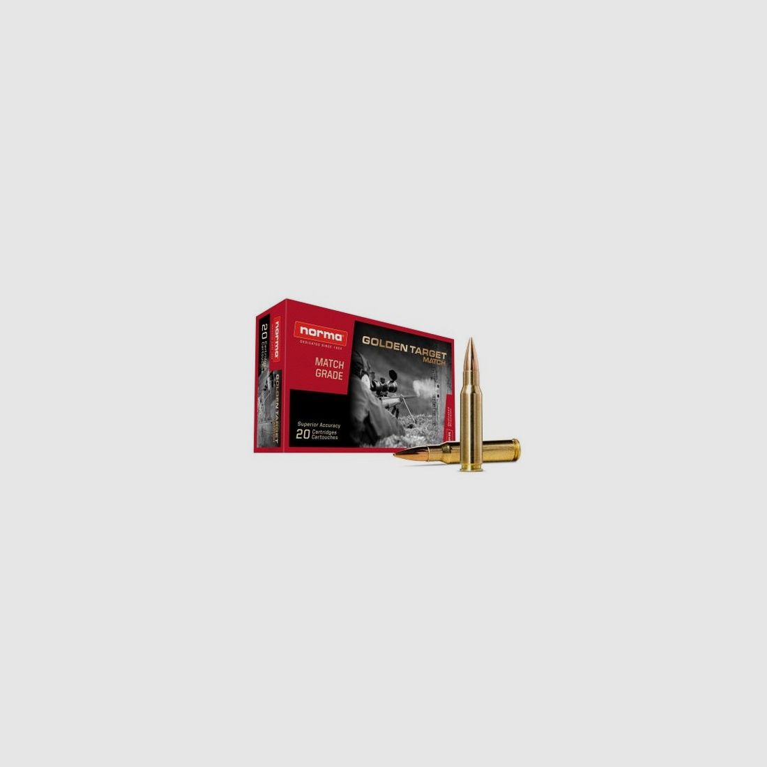Norma Munition 308 Win. GOLD TARGET 168gr