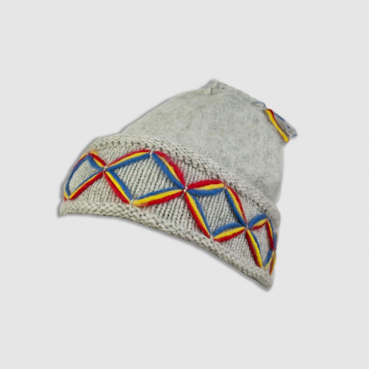 Kangos Hoed Wol Lichtgrijs one size