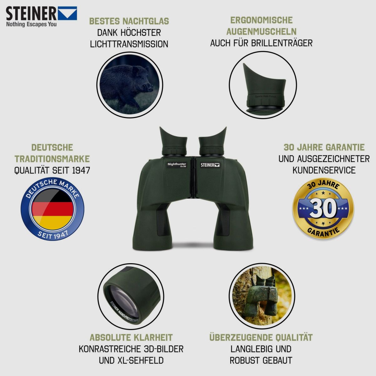 STEINER Fernglas Nighthunter 8x56