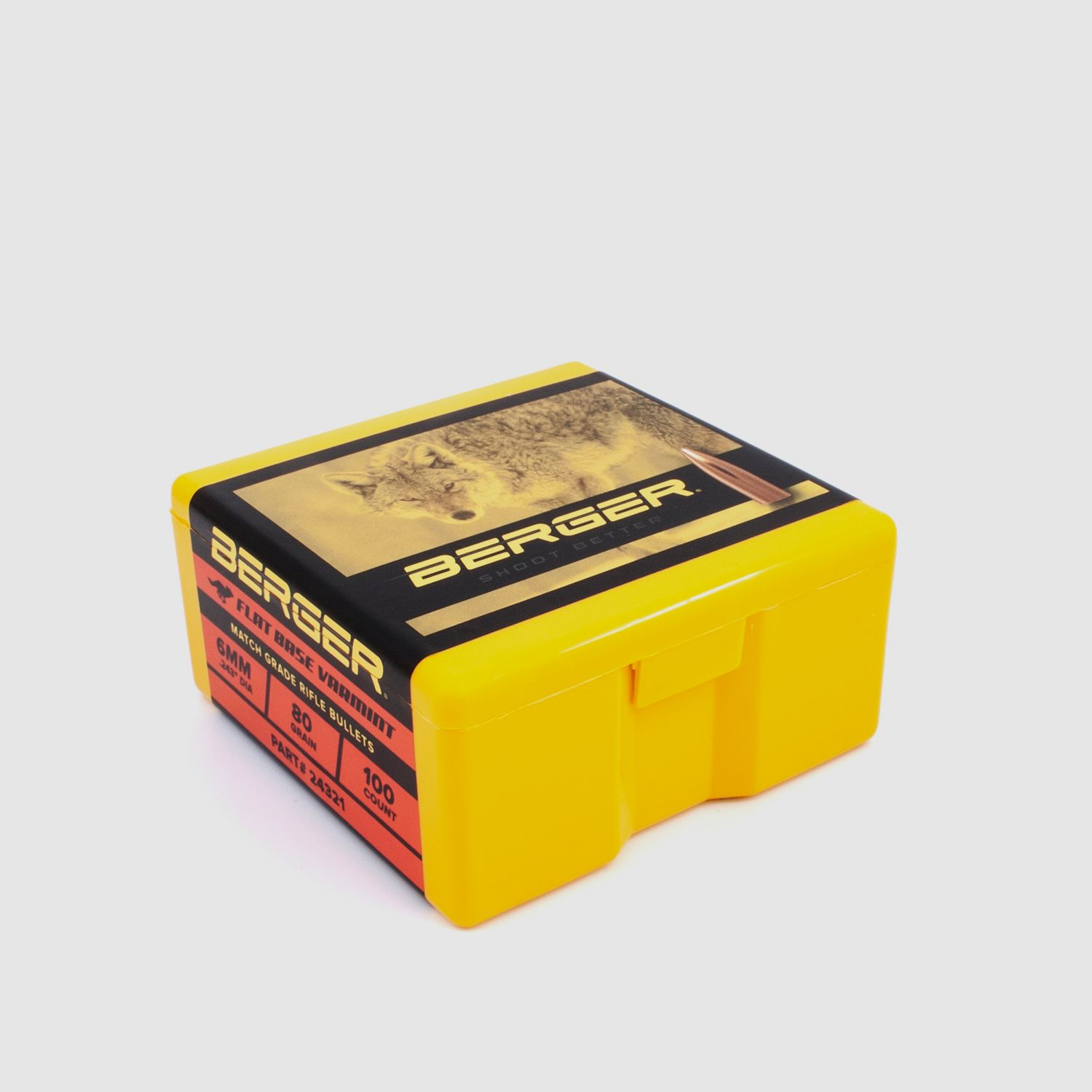 Proiettile Berger 6mm/.243 FB Varmint 80GR 100 pezzi