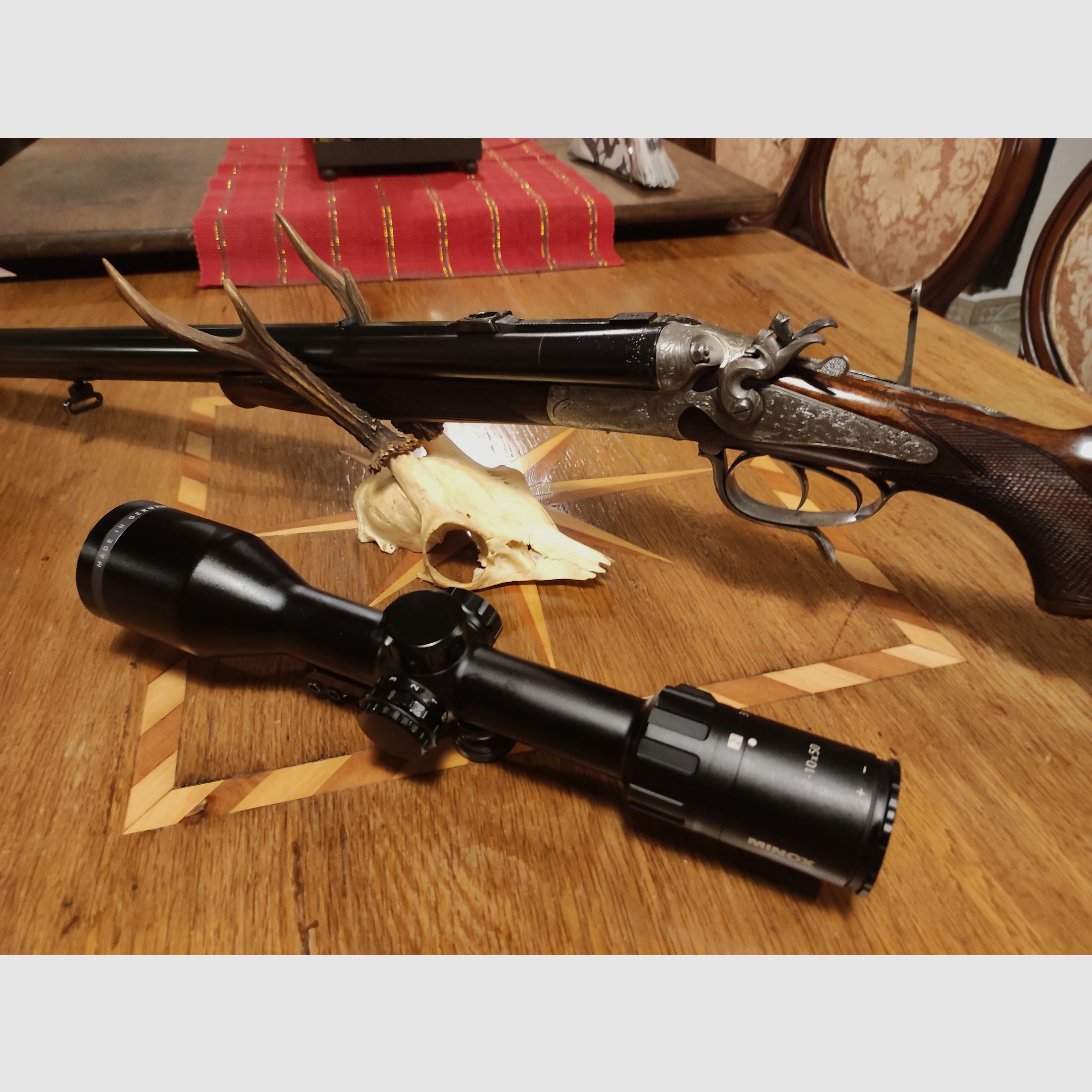 Hahndrilling 5,6x50R Magnum 16/70 Ferlacher Sauer Sohn Merkel Kerner Herold Franz Jäger Blaser Krieghoff Suhler Grass Prinz Drilling