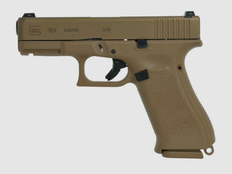 Glock Pistole 19X Coyote Visier selbstleuchtend – 9 mm Para, Bild 2 von 2