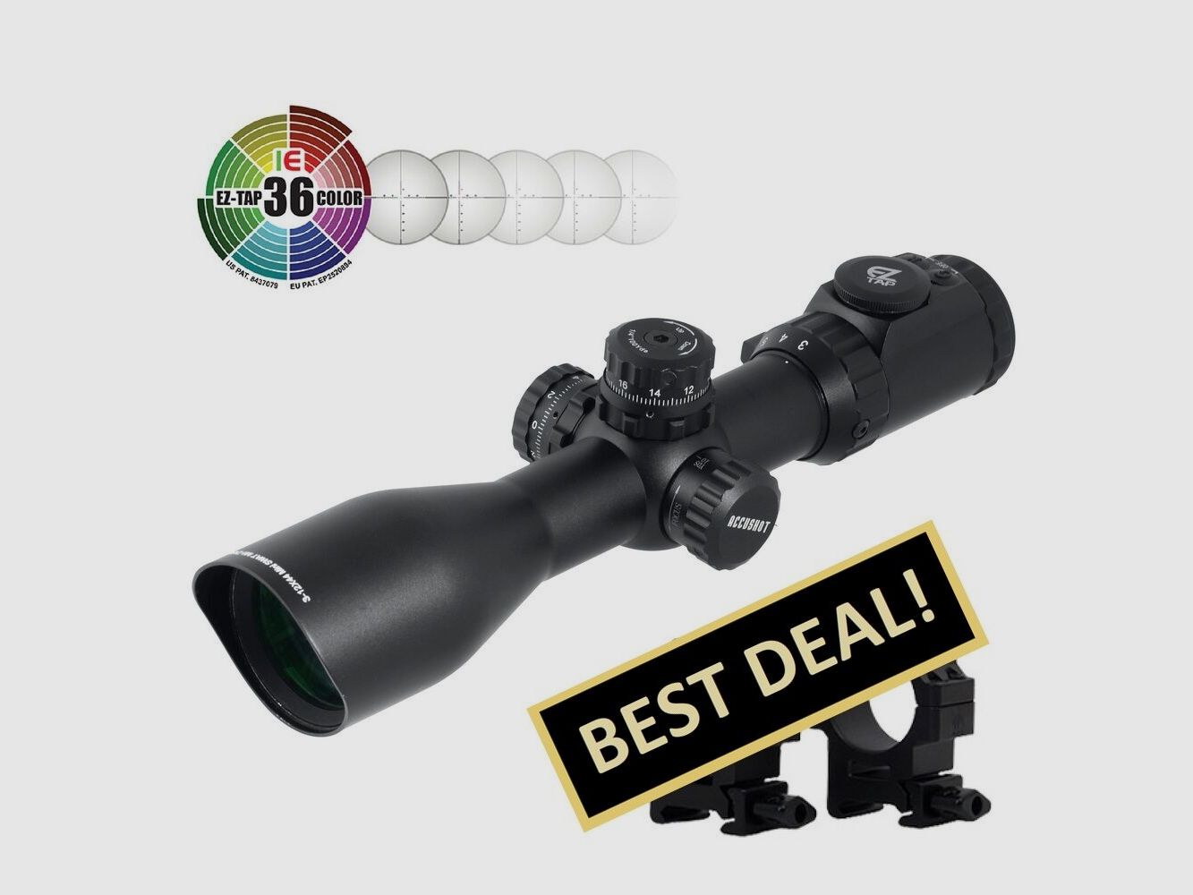 UTG Accushot Compact 3-12x44 Illuminated Scope