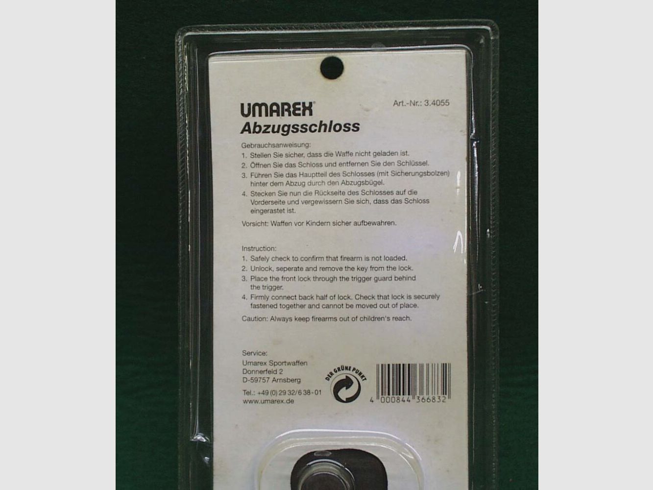 Umarex candado de disparo para armas largas y cortas