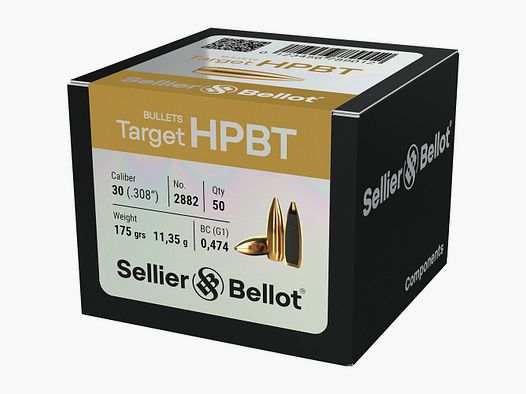 Sellier & Bellot Bullets .308 Target HPBT 11.35g/175grs.