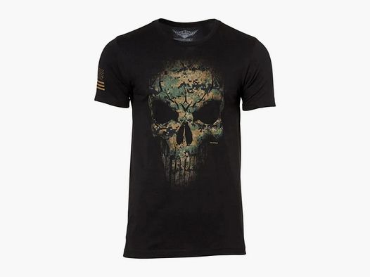 7.62 Design 7.62 Design T-Shirt USMC Woodland Marpat Skull schwarz