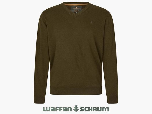 Seeland Pullover Pine mit V-Ausschnitt Light Pine