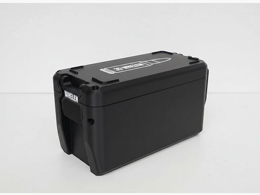 Filamelt ammunition box / 35 Whelen / 'folding / locking lid' / cartridge box, ammo box